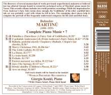 Bohuslav Martinu (1890-1959): Sämtliche Klavierwerke Vol.7, CD