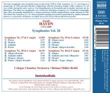 Joseph Haydn (1732-1809): Symphonien Nr.37-40, CD