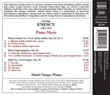 George Enescu (1881-1955): Klaviersonate op.24 Nr.1, CD