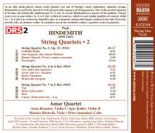 Paul Hindemith (1895-1963): Streichquartette Vol.2, CD