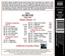 Isaac Albeniz (1860-1909): Klavierwerke Vol.3, CD
