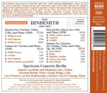 Paul Hindemith (1895-1963): Quintett für Klarinette &amp; Streichquartett, CD