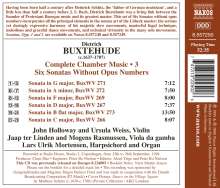 Dieterich Buxtehude (1637-1707): Sämtliche Kammermusik Vol.3, CD