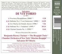 Salvatore di Vittorio (geb. 1967): Symphonien Nr.1 &amp; 2, CD