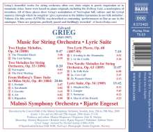 Edvard Grieg (1843-1907): Werke für Streichorchester, CD