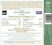 Ulrich Leyendecker (1946-2018): Symphonie Nr.3, CD