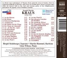 Josef Martin Kraus (1756-1792): Deutsche Lieder, CD