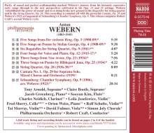 Anton Webern (1883-1945): Kammermusik und Vokalwerke, CD