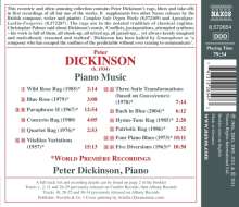 Peter Dickinson (geb. 1934): Klavierwerke, CD
