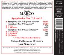 Tomas Marco (geb. 1942): Symphonien Nr.2,8,9, CD