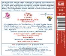 Johann Simon (Giovanni Simone) Mayr (1763-1845): Il Sagrifizio di Jefte (Oratorium), 2 CDs
