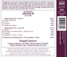 Malcolm Arnold (1921-2006): Streichquartette Nr.1 &amp; 2, CD