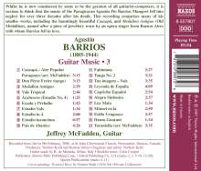 Agustin Barrios Mangore (1885-1944): Gitarrenwerke Vol.3, CD