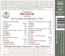 Franz Xaver Richter (1709-1789): Grandes Symphonies I-VI (1744) Set 1, CD