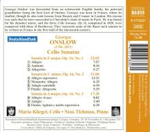 Georges Onslow (1784-1852): Sonaten für Cello &amp; Klavier op.16 Nr.1-3, CD