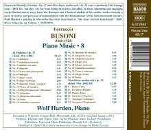 Ferruccio Busoni (1866-1924): Klavierwerke Vol.8, CD