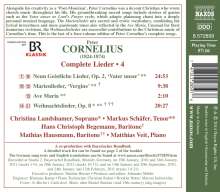 Peter Cornelius (1824-1874): Sämtliche Lieder Vol. 4, CD