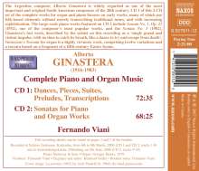 Alberto Ginastera (1916-1983): Sämtliche Klavier- und Orgelwerke, 2 CDs