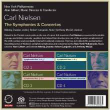 Carl Nielsen (1865-1931): Symphonien &amp; Konzerte, 4 Super Audio CDs