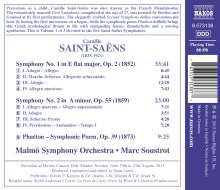 Camille Saint-Saens (1835-1921): Symphonien Vol.1, CD