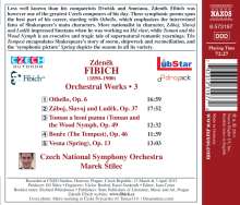 Zdenek Fibich (1850-1900): Orchesterwerke Vol.3, CD