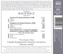 Grazyna Bacewicz (1909-1969): Symphonie für Streichorchester, CD