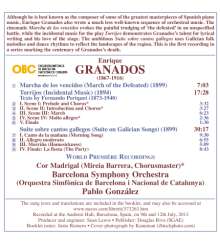 Enrique Granados (1867-1916): Suite sobre cantos gallegos, CD