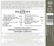 Vytautas Bacevicius (1905-1970): Orchesterwerke Vol.1, CD