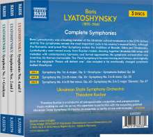 Boris Lyatoshinsky (1895-1968): Symphonien Nr.1-5, 3 CDs