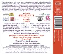 Gaetano Donizetti (1797-1848): Kantate "Aristea", CD