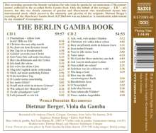 Dietmar Berger - The Berlin Gamba Book (Choral-Variationen), 2 CDs