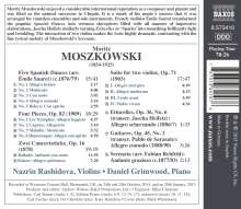 Moritz Moszkowski (1854-1925): Werke für Violine &amp; Klavier, CD