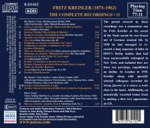 Fritz Kreisler - The Complete Recordings Vol.11, CD