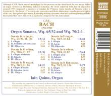 Carl Philipp Emanuel Bach (1714-1788): Orgelsonaten Wq.65 Nr.32 &amp; Wq.70 Nr.2-6, CD