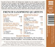 Kenari Quartet - French Saxophone Quartets, CD