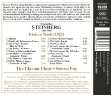 Maximilian Steinberg (1883-1964): Chorwerke "Passion Week (1923)", CD