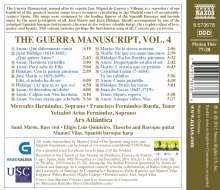 The Guerra Manuscript Vol.4, CD
