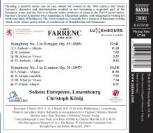 Louise Farrenc (1804-1875): Symphonien Nr.2 &amp; 3, CD