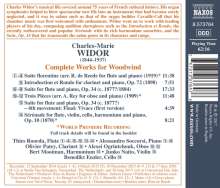 Charles-Marie Widor (1844-1937): Kammermusik für Bläser, CD