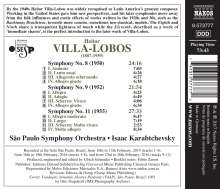 Heitor Villa-Lobos (1887-1959): Symphonien Nr.8,9,11, CD