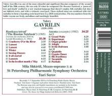 Valeri Gavrilin (1939-1999): The Russian Notebook (Orchesterversion), CD
