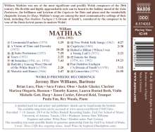 William Mathias (1934-1992): Kammermusik &amp; Lieder, CD