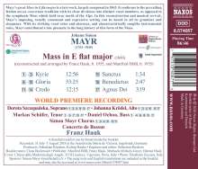 Johann Simon (Giovanni Simone) Mayr (1763-1845): Messe Es-Dur, CD