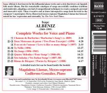 Isaac Albeniz (1860-1909): Lieder, CD