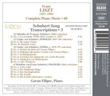 Franz Liszt (1811-1886): Klavierwerke Vol. 60 - Schubert Song Transcriptions Vol.3, CD