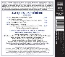 Jacques Casterede (1926-2014): Sämtliche Werke mit Flöte Vol.3, CD