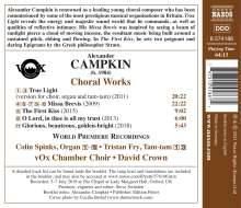 Alexander Campkin (geb. 1984): Chorwerke, CD