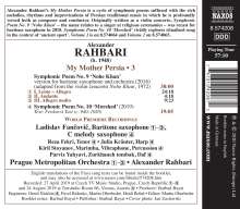 Alexander Rahbari (geb. 1948): Symphonische Dichtungen Vol. 3 - My Mother Persia, CD