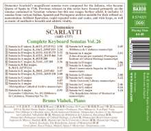 Domenico Scarlatti (1685-1757): Klaviersonaten Vol.26, CD