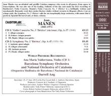 Joan Manen (1883-1971): Symphonie Nr.2 "Iberica", 2 CDs